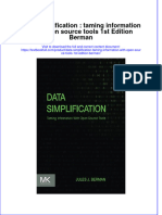 Data Simplification: Taming Information With Open Source Tools 1st Edition Berman PDF Full Chapter