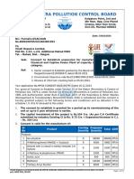 Maharashtra Pollution Control Board: SR No Product Existing Quantity Proposed Quantity Total UOM