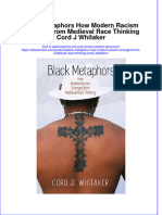 Dơnload Black Metaphors How Modern Racism Emerged From Medieval Race Thinking Cord J Whitaker Full Chapter