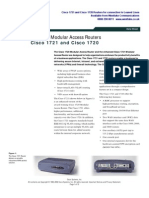 Cisco 1721 Datasheet