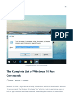 The Complete List of Windows 10 Run Commands - Tactig