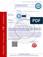 EN16314 Certificate