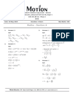 Bhrahmastra - Advanced Full Test-03 - P-1 - Solution