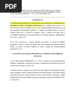 Fichamento CAMBI, Eduardo Et Al. O Supremo Tribunal Federal e A Construção Do Constitucionalismo Multinível