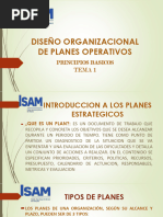 Diseño Organizacional de Planes Operativos1