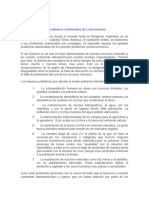 Los Problemas Ambientales de Latinoamérica