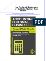 Get Accounting For Small Businesses QuickStart Guide 2nd Edition Josh Bauerle PDF Full Chapter