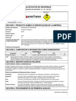 Hojas de Seguridad Elementos Peligrosos