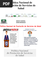 Política Nacional de Prestación de Servicios de Salud