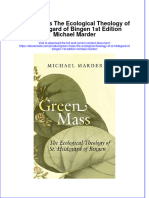 Dơnload Green Mass The Ecological Theology of ST Hildegard of Bingen 1st Edition Michael Marder Full Chapter