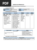 Sesión de Aprendizaje de Ciencia y Tecnología 20 de Junio