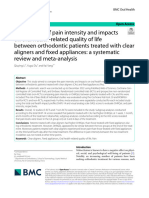 2023 - SR - Li - Comparison of Pain Intensity and Impacts On Oral Health Related Quality of Life Between Orthodontic Patients Treate