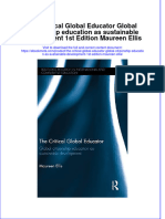 Dơnload The Critical Global Educator Global Citizenship Education As Sustainable Development 1st Edition Maureen Ellis Full Chapter