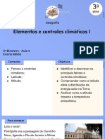 Elementos e Controles Climáticos I: Geografia