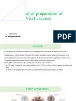 Method of Preparation of Anti Viral Vaccine