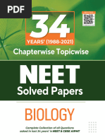 Arihant Biology 34 Years NEET PYQ 1988-2021