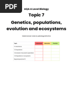 Topic 7 Genetics, Populations, Evolution and Ecosy - 240613 - 125021