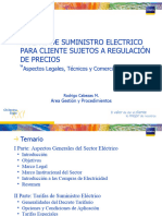 Tarifas de Suministro Electrico para Cliente Sujetos A Regulación de Precios "