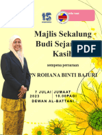 Buku Program Majlis Persaraan PN Rohana Bajuri