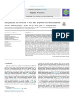 Extrapolation and Inversion of Near-Field Propeller Noise Measurements