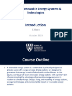 Intro To Renewable Energy