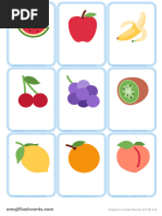 Food Small A4 Flashcards