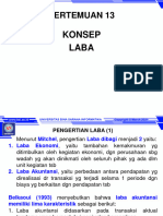 Pertemuan 13: Konsep Laba