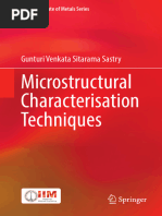 Microstructural Characterisation Techniques by Gunturi Venkata Sitarama Sastry (2022)