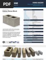 DATASHEET Hollow Dense Block