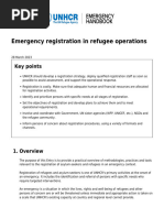 Emergency Registration in Refugee Operations