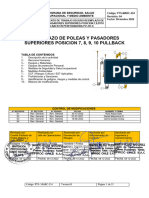 PTS Marc 254 Reemplazo de Poleas y Pasadores Superiores 7, 8, 9, 10 Pullback Pv-351e