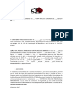 Ação Civil Pública Ambiental para Impedir A Formação de Loteamento em Área de Preservação Permanente