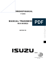 คู่มือซ่อมเกียร์ธรรมดาอีซูซุ (TFS) ขับ2และขับ4ระหัสเกียร์TF MUA-WE-9711