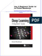 Dơnload Deep Learning: A Beginners' Guide 1st Edition Dulani Meedeniya Full Chapter