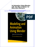 Get Modeling and Animation Using Blender: Blender 2.80: The Rise of Eevee 1st Edition Ezra Guevarra PDF Full Chapter