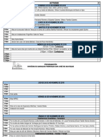 Programación Semana Del 25 de Noviembre Al 1 de Diciembre 2018