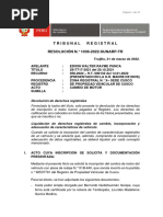 Resolucion Del Tribunal Registral 1036-2022-Sunarp