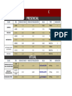 Horario Usmp