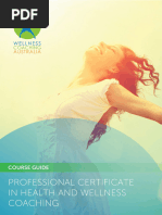 Professional Certificate in Health and Wellness Coaching Course Guide