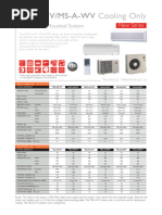 MSC-A-YV - MS-A WV Cooling Only R410A Product Information