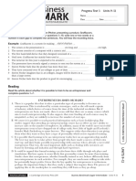 Cambridge English. Business Benchmark Progress Tests - Upper - Intermediate With Keys-18-21