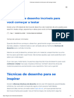 4 Técnicas de Desenho Incríveis para Você Começar A Testar