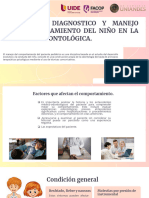 Semana 3 Evaluacion Diagnostico y Manejo Del Comportamiento Del Nino en La Situacion Odontologica