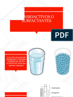 Tensioactivos o Surfactantes