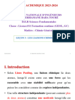 Liaisons Chimiques l1s1 (Geol - GC)