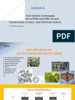 S-DISCO Lecture 2 Recombinant Viral Vectors Techniques of Recombination of RNA and DNA Viruses Construction of Retro and Lentiviral Vectors