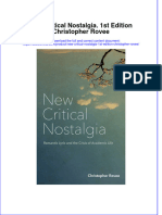 Dơnload New Critical Nostalgia. 1st Edition Christopher Rovee Full Chapter