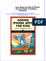 Dơnload Coding Iphone Apps For Kids A Playful Introduction To Swift 1st Edition Winquist Full Chapter