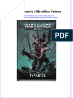 Dơnload Codex Tyranids 10th Edition Various Full Chapter