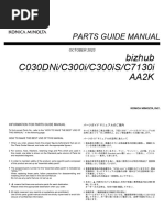 Bizhub C 300 I Parts Manual